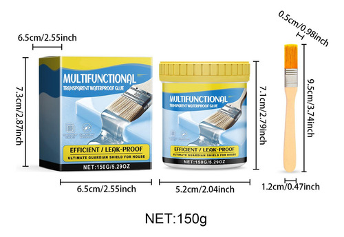 Pegamento Impermeable Transparente Multifuncional Sellador D