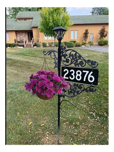 Maceta Colgante De Flores Artificiales Para Decoración Exte