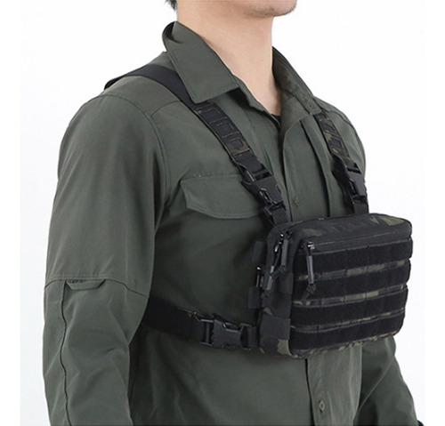 Chaleco Utilitario, Bulto De Pecho Morral Tactico Hiphop