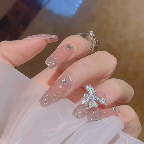 Uñas Postizas Pegamento De Uñas Postizas Decoradas Color Zk020
