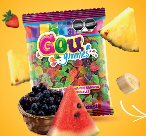 Gomita Gou Gummies Gomita Frutal Fruta 1 Kg Sabor Frutas