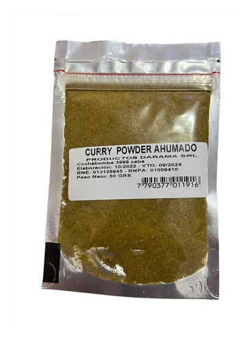 Curry En Polvo Ahumado 50 Gr - Origen Argentina