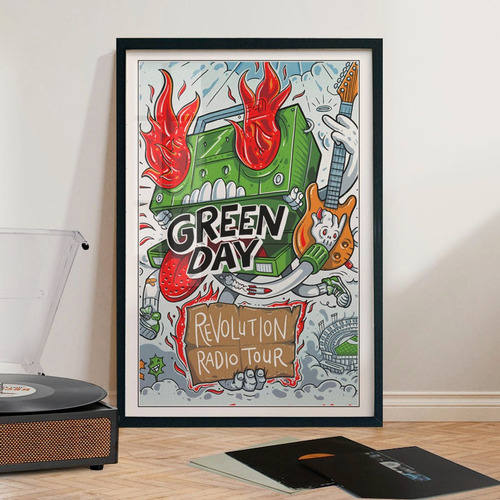 Cuadro 60x40 Rock - Green Day - Rose Bowl Tour -  Poster