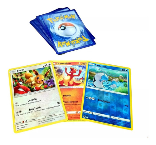 20 Cartas Pokemon Surtidas Originales + 1 Carta Holografica