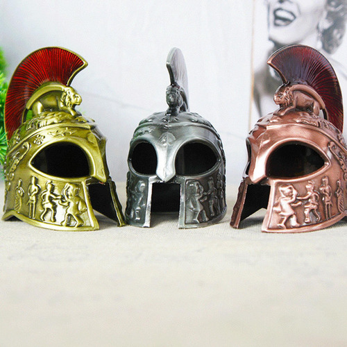 Modelo De Casco Samurái Escultura De Casco Verde Antiguo