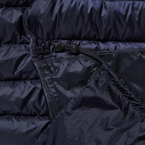 Campera Uniqlo Navy Ultra Light Down Hombre Con Capucha Ed.