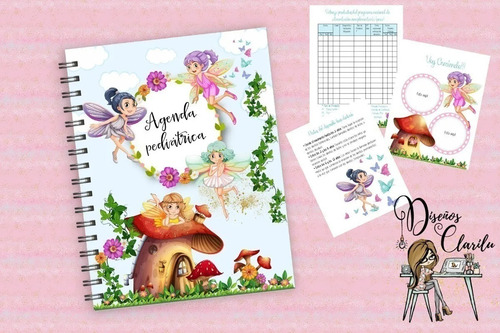 Imagen 9 de 9 de Kit Imprimible Agenda Cuaderno Pediátrico Editable 8 Agendas