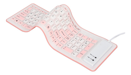 Teclado Plegable De Silicona, 103 Teclas, Cable Usb, Silicon