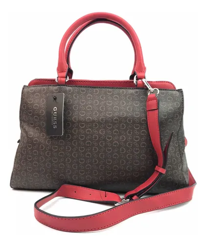 Bolsa guess cafe con rojo hotsell