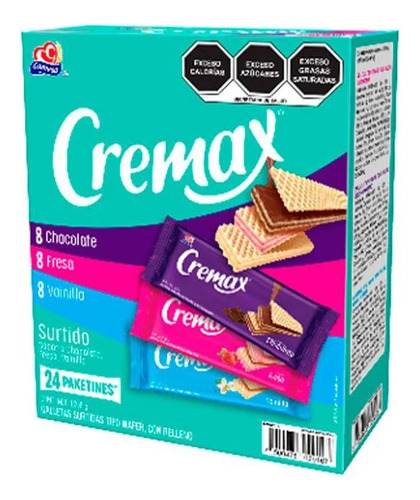 Galletas Gamesa Cremax Surtidas 24 Paquetes De 42g C/u