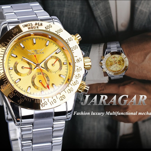 Reloj Luminoso Mecánico Automático Jaragar F120554