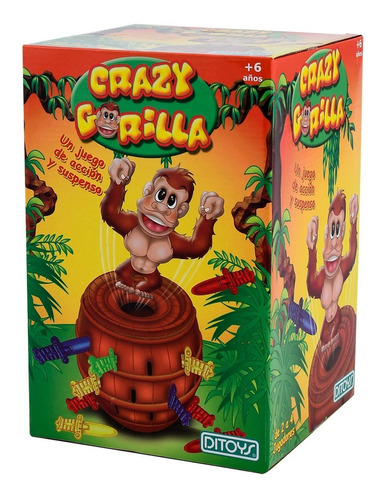 Juego De Mesa Crazy Gorilla Original Ditoys