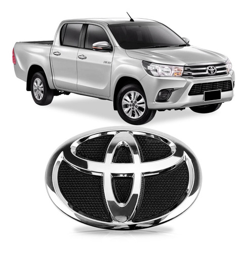 Emblema Grade Hilux 16 17 18 19 20 21 22 23 24 Cromado