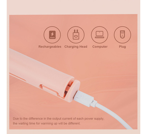 Rizador Eléctrico, Rizador Doble, Enchufe Usb, Dormitorio