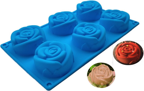 Molde Silicona Flores, Rosas : Reposteria, Jabones, Velas