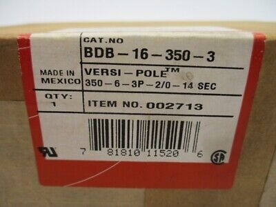 Burndy Products Bdb-16-350-3 600v Nsfs Qqc