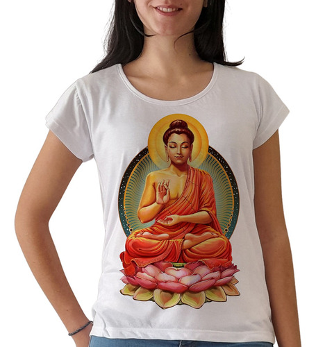 Remera Buda Yoga Meditación Budismo Hinduismo 3 Mujer