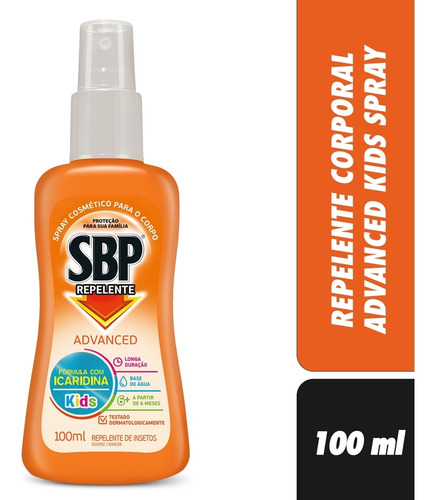 Repelente Em Spray Sbp 100ml Kids