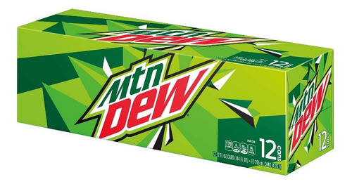 Refresco 12 Latas Mountain Dew Citrus De 354ml-importada