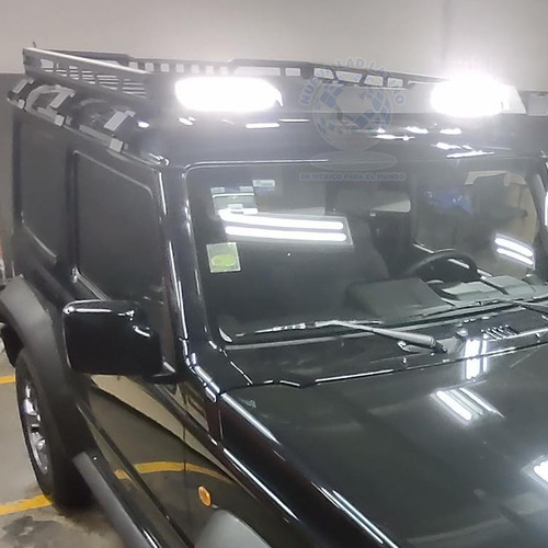 Canastilla Portaequipaje Suzuki Jimny 21-24 C/barras Led
