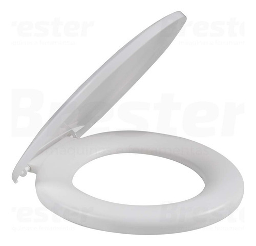 Tampa Assento Vaso Sanitário Almofadado Oval Universal Cor Branco