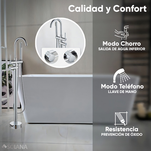 Solana Kit Tina De Baño Blanca Rectangular De Acrílico Slim 150x80x60 Cm + Grifo Independiente Tipo Cuello Cisne Monomando Silver / Kit De Lujo Completo Blanco/silver Para Cuarto De Baño