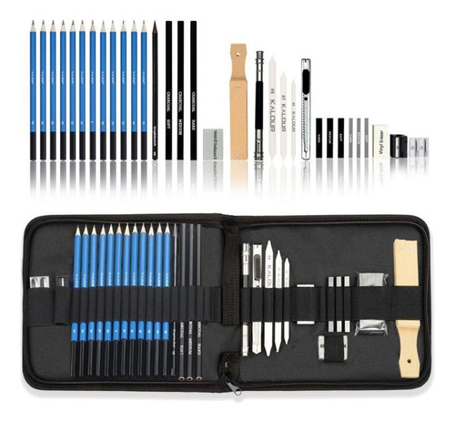 Kit De Lápices De Dibujo Y Boceto 33 Piezas