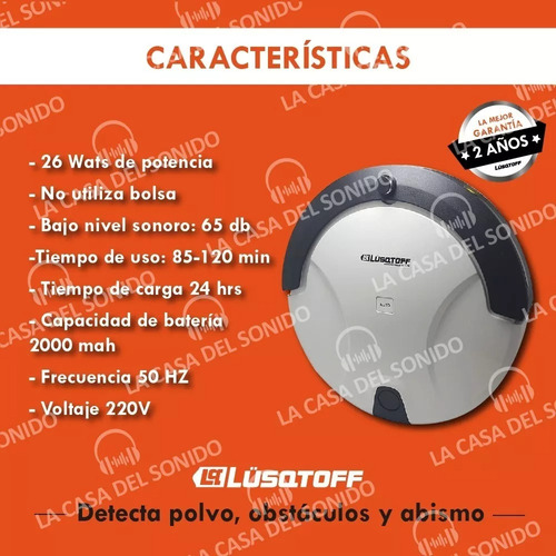 Aspiradora Robot Lusqtoff Lar-101 3 En 1 Barre Limpia Usada