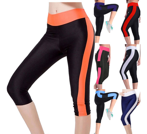 Leggins Capris De Cintura Alta Para Mujer, Talla M, Para Ent
