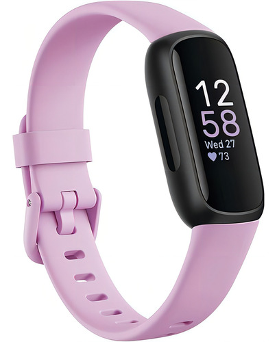 Smartband Fitbit Inspire 3 Fitness Tracker - Lilac Bliss Cor da caixa Lilás Desenho da pulseira Lilás