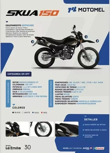Motomel Skua 150 Patentada $2.823.000 O 12de$343000 (125 250