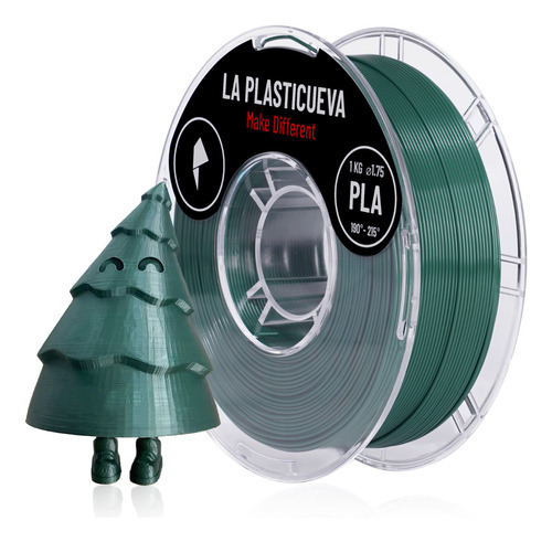 Pla 1.75 - 1kg Filamento Para Impresión 3d - La Plasticueva Color Verde