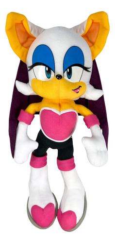 Peluche De Rouge The Bat De Sonic The Hedgehog, De 11 Pulga. Color Multicolor