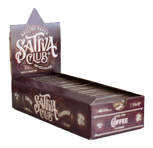 Sativa Club Caja Celulosa Regular Sabor Coffe 