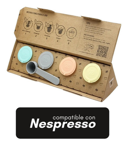 Capsulas Recargables Para Nespresso X4 Caffettino Ecologicas