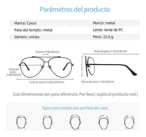 Cyxus Gafas De Filtro De Luz Azul De Computadora Armazon Color Gris,Protege Ojos de Rayos Azules, Para Trabajo, Gaming, Estudio, Anti - Reflejo, Anti - Cansancio, Moda y Funcional