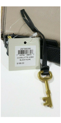 Fossil Bolsa Charlotte Hobo Piel 100% Original