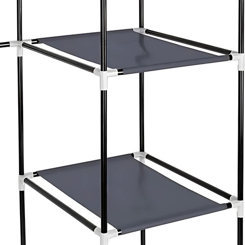 Zapatera Closet Armable Practiksa Rack Guardarropa Color Gris