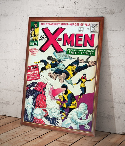 X Men  Número 1 (marvel, 1963) Comic Enmarcado