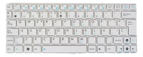 Teclado Asus Eeepc 1000 1000he 1000ha 0kna-0u4sp03 Blanco