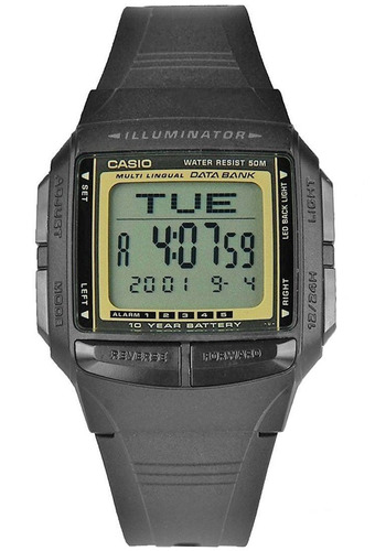 Reloj Casio Db-36-9a Negro/ Amarillo Unisex