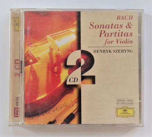 Bach Sonatas Partitas For Violin Cd Henryk Szeryng 2 Discos