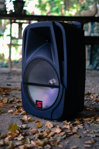 Parlante Portatil 12 Inalambrico Bateria Y 220v Radio Potencia 4000w Bluetooth + Microfono Karaoke Luces Led + Sonido