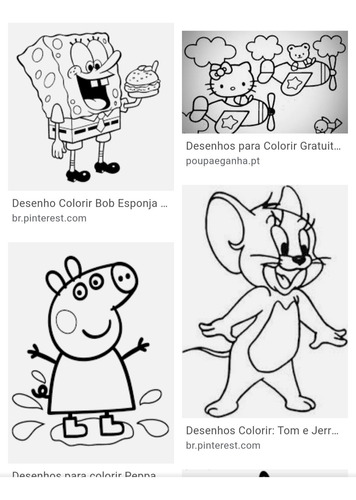 10 Unidades De Desenho Tamanho Grande Para Colorir Mercado Livre