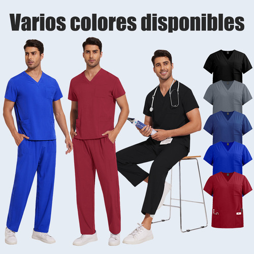 De Hombre Quirurgica Conjunto Medico Jogger Pijama Uniforme