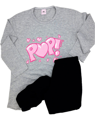 Pijama Nena Invierno Polar Abrigado 20694 Pop Bianca Secreta