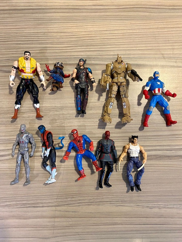 Lote De 10 Figuras Marvel