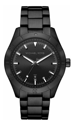 Reloj Hombre Michael Kors Mk8817 Cuarzo Pulso Negro En Acero