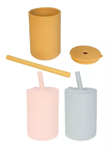 Vaso de Silicona con Asita para Bebe (Colores Surtidos) – Kael Importaciones