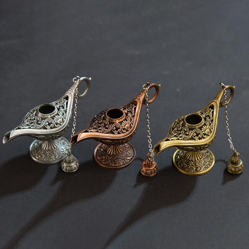 Aladdin Lamp Genie Costume Light Art Craft Metal Para